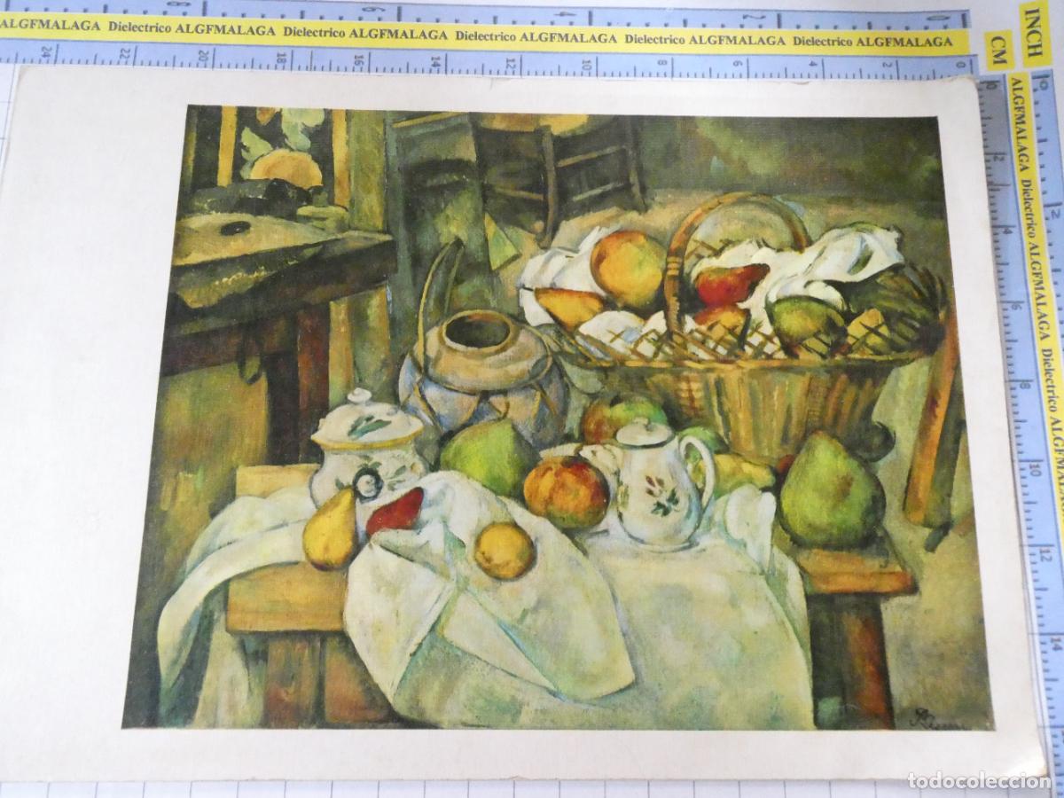 Arte: L&Aacute;MINA ARTE PINTURA MUSEO JEU DE PAUME PARIS. NATURALEZA MUERTA CON CESTO DE PAUL CEZANNE. 34