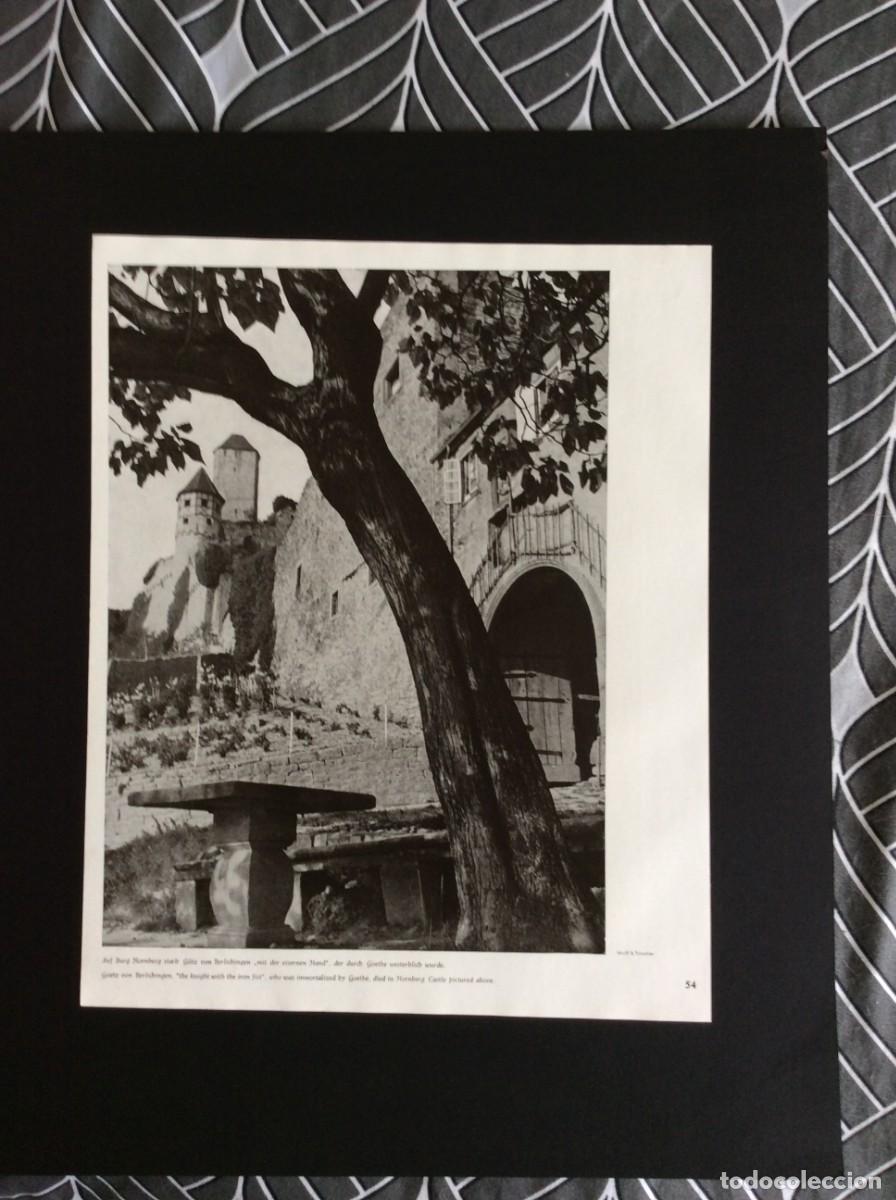 Arte: Costumes, vilas, paisagens rurais e urbanas, cidad&atilde;os da Alemanha p&oacute;s - guerra, 1950. L&aacute;mina fotog