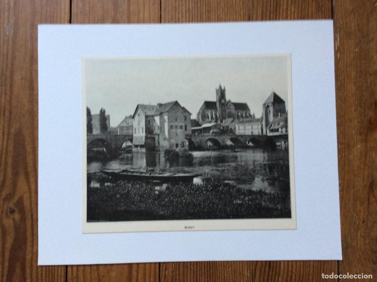 Arte: Moret ( Fran&ccedil;a ). L&aacute;mina fotogr. monocrom&aacute;tica do s&eacute;culo XIX. Excelente exemplar. Envio gr&aacute;tis