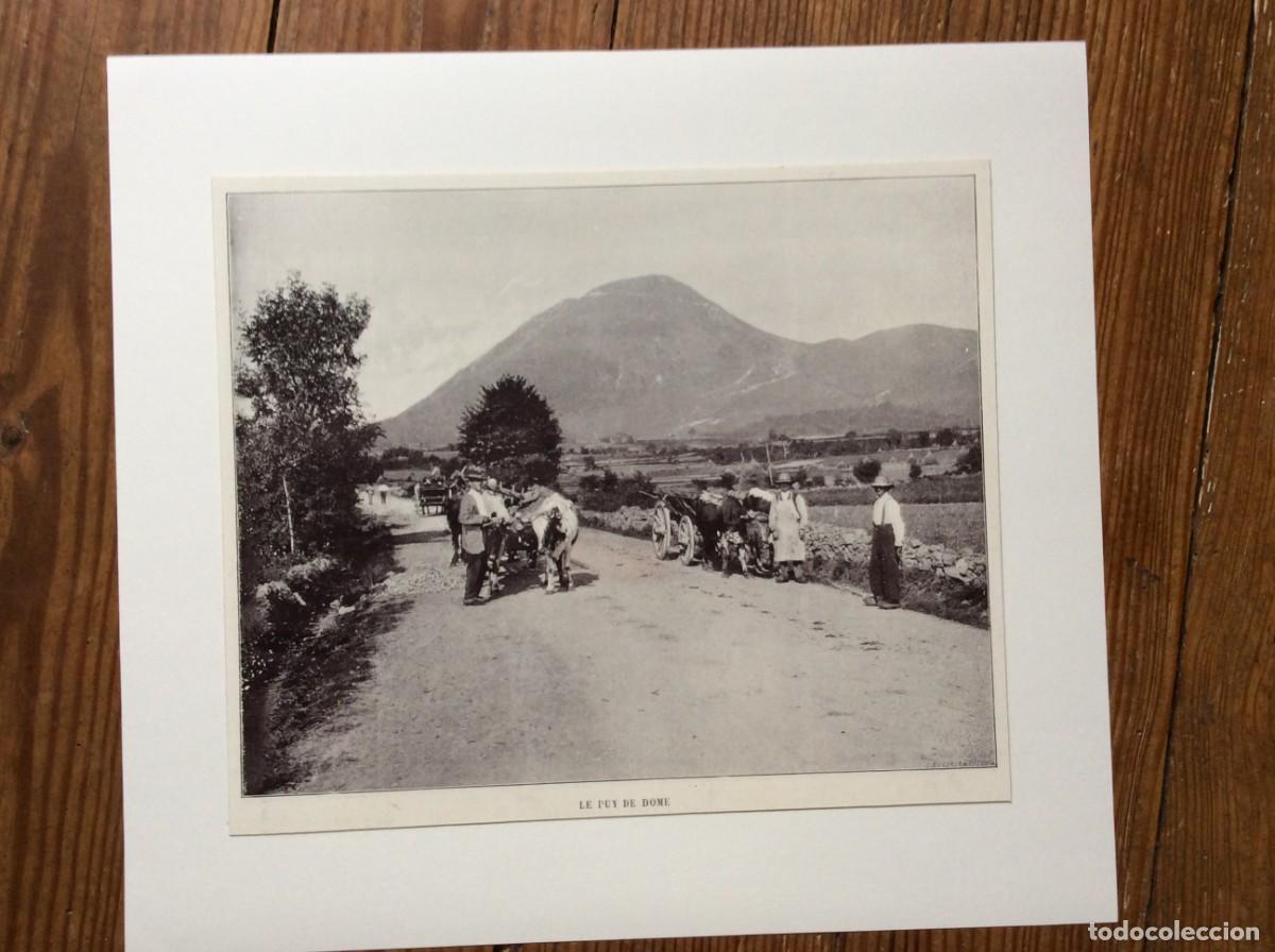 Arte: Le Puy de Dome. - L&aacute;mina fotograf. monocrom&aacute;tica do s&eacute;culo XIX. Envio gr&aacute;tis