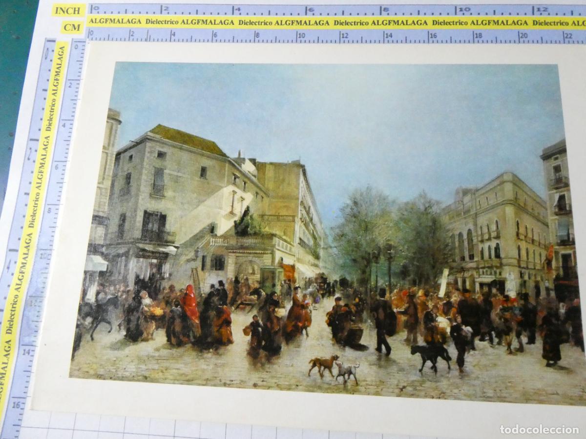 Arte: L&Aacute;MINA ARTE PINTURA. PLA DE LA BOQUER&Iacute;A I LA RAMBLA DE RAM&Oacute;N MART&Iacute; I ALSINA. 1