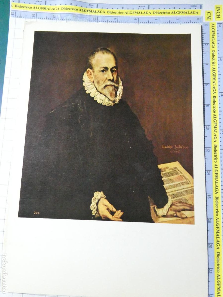 Arte: L&Aacute;MINA ARTE PINTURA. RETRATO DE UN M&Eacute;DICO DE EL GRECO. 3