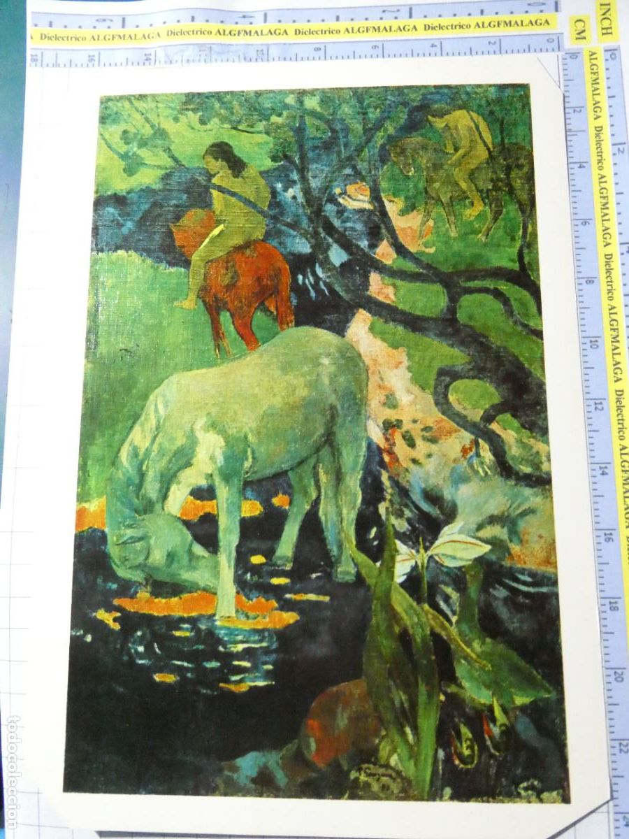 Arte: L&Aacute;MINA ARTE PINTURA. EL CABALLO BLANCO DE PAUL GAUGUIN. 9