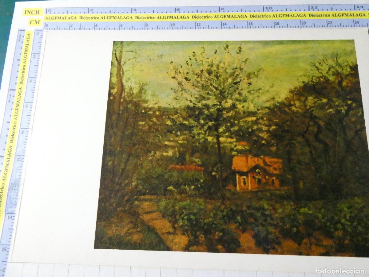 Arte: L&Aacute;MINA ARTE PINTURA. CASA ROSA DE CAMILLE PISSARRO. 10