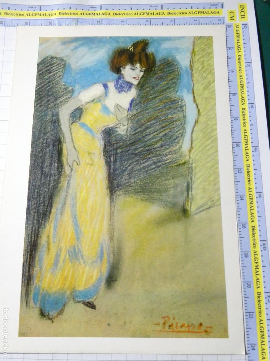 Arte: L&Aacute;MINA ARTE PINTURA. CABARETERA EL FINAL DEL N&Uacute;MERO DE PABLO PICASSO. 16