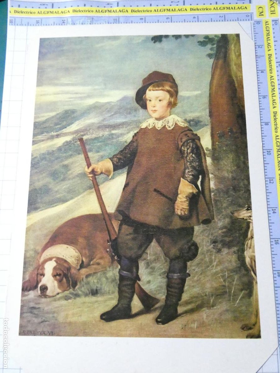 Arte: L&Aacute;MINA ARTE PINTURA. EL PR&Iacute;NCIPE BALTASAR CARLOS CAZADOR DE DIEGO VEL&Aacute;ZQUEZ. 17
