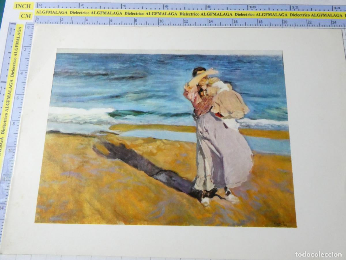 Arte: L&Aacute;MINA ARTE PINTURA. PESCADORA CON SU HIJO VALENCIA DE JOAQUIN SOROLLA. 22
