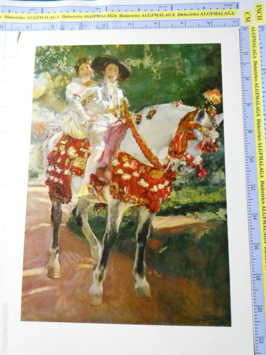 Arte: L&Aacute;MINA ARTE PINTURA. retratos de elena y mar&iacute;a con trajes VALENCIANOS DE JOAQU&Iacute;N SOROLLA. 27