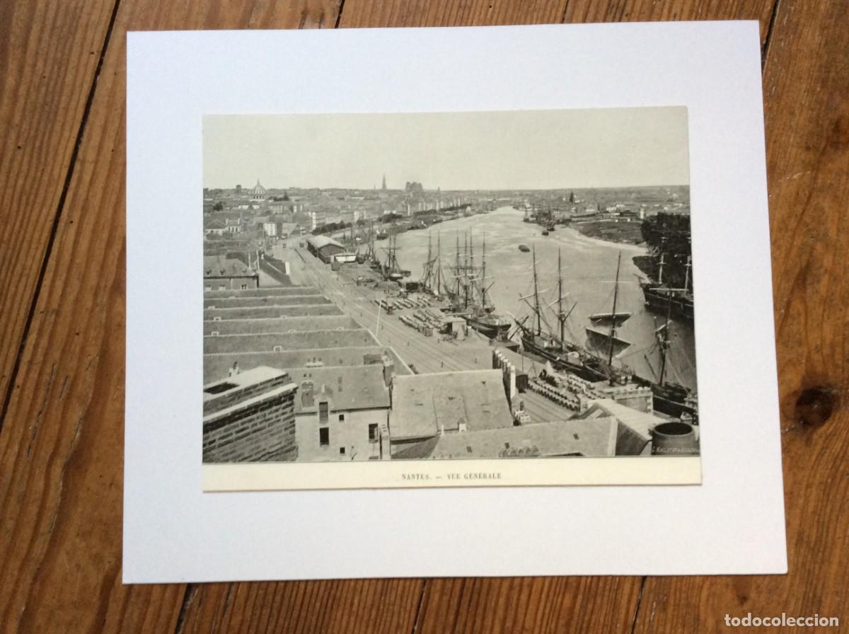 Arte: Nantes- Vue g&eacute;n&eacute;rale. Fotografia monocrom&aacute;tica de 18?? Envio gr&aacute;tis