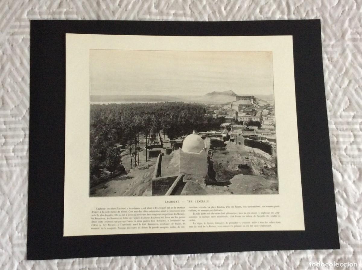 Arte: Laghouat - Vue g&eacute;n&eacute;rale - L&aacute;mina fotogr. monocrom&aacute;tica do s&eacute;c. XIX