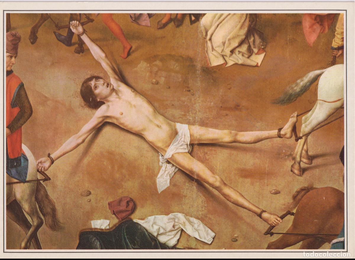 Arte: LAMINA ILUSTRACI&Oacute;N EL MARTIRIO DE SAN HIPOLITO OBRA DEL PINTOR DIERIC BOUTS