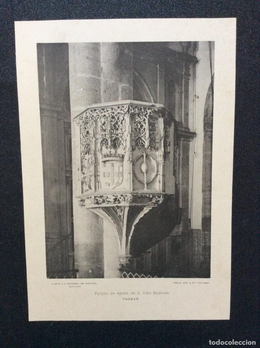 Arte: A arte e a natureza em Portugal- Pulpito na egrja de S. Jo&atilde;o Baptista em Thomar. Phototypia de 1905