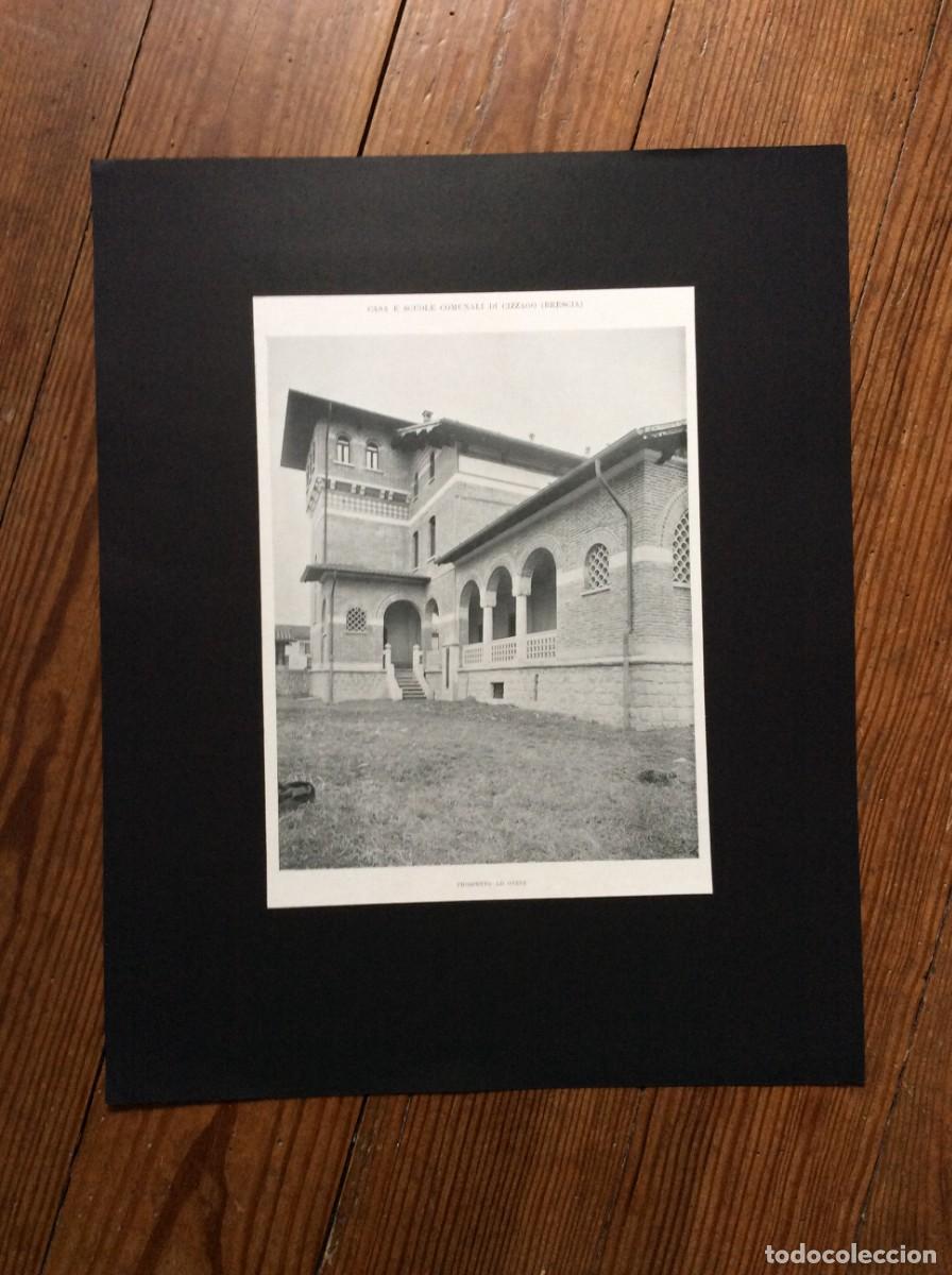 Arte: L&acute;architettura italiana - Casa e scuole comunali di Cizzago ( Brescia ), 191? Envio gr&aacute;tis