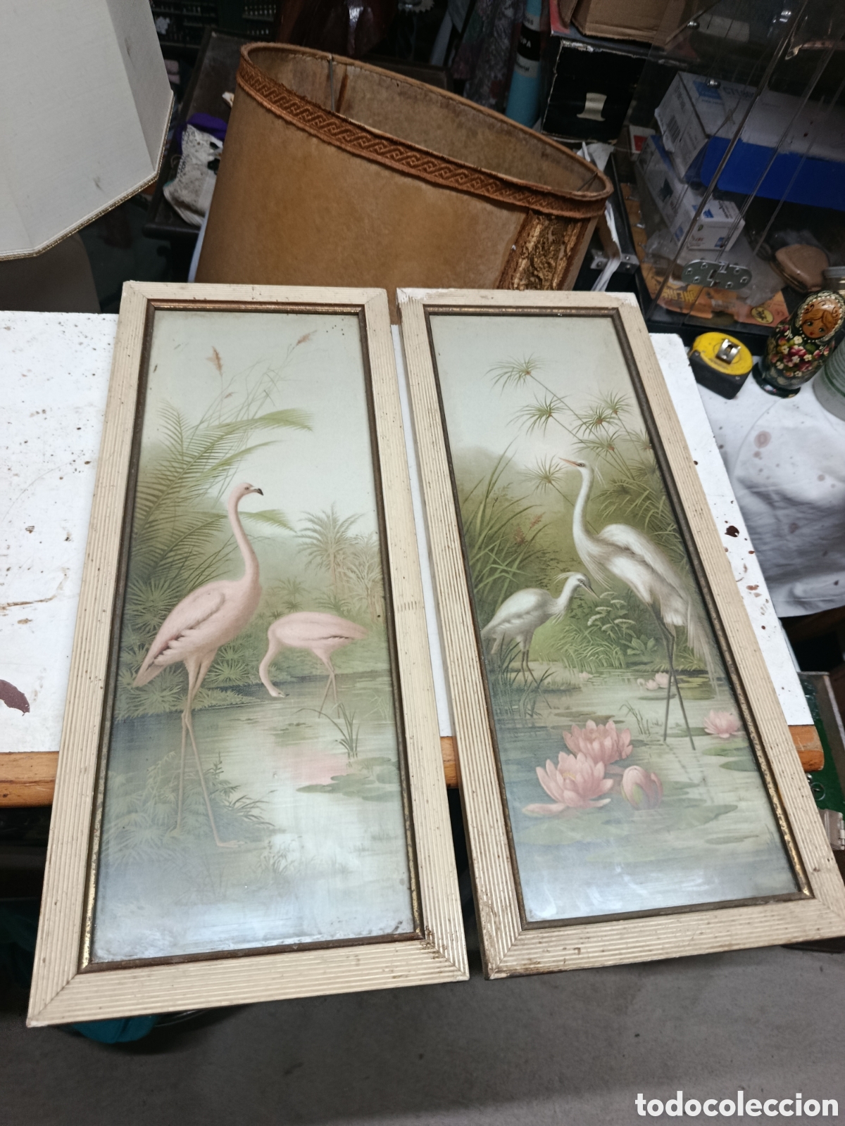 Arte: Dos l&aacute;minas de pajaros