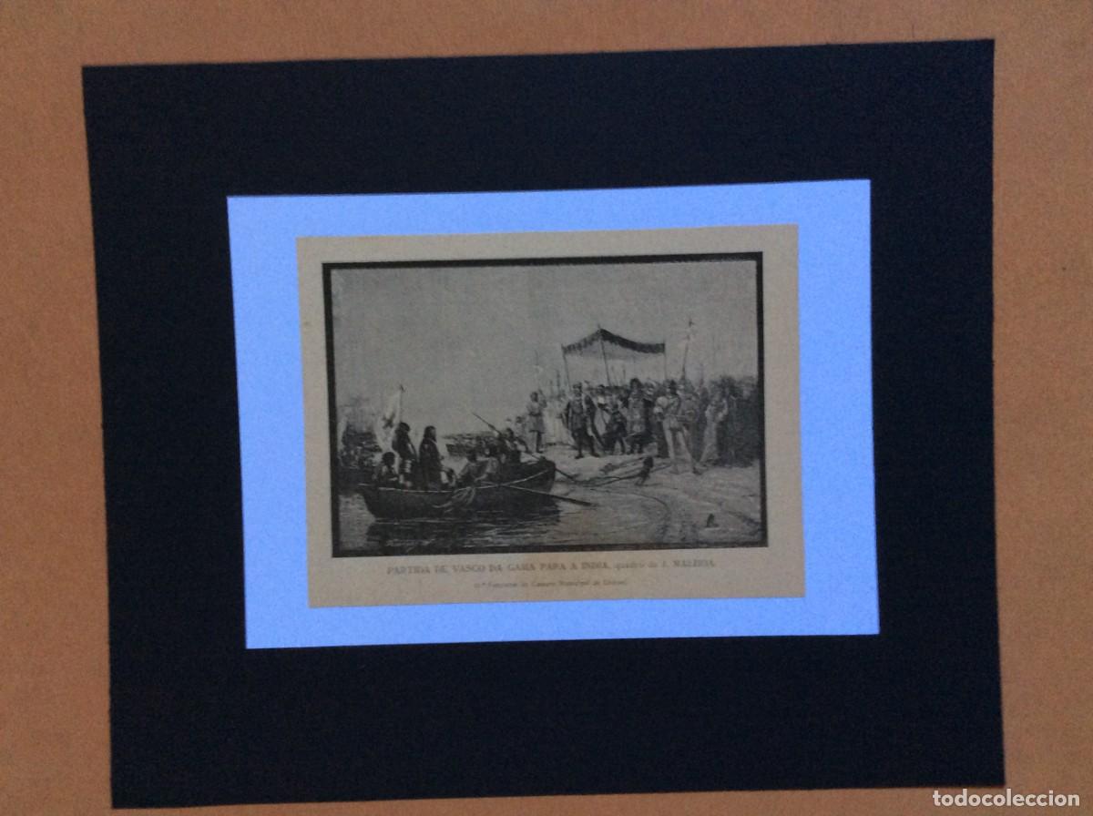 Arte: Partida de Vasco da Gama para a India. L&aacute;mina de 1905. Envio gr&aacute;tis