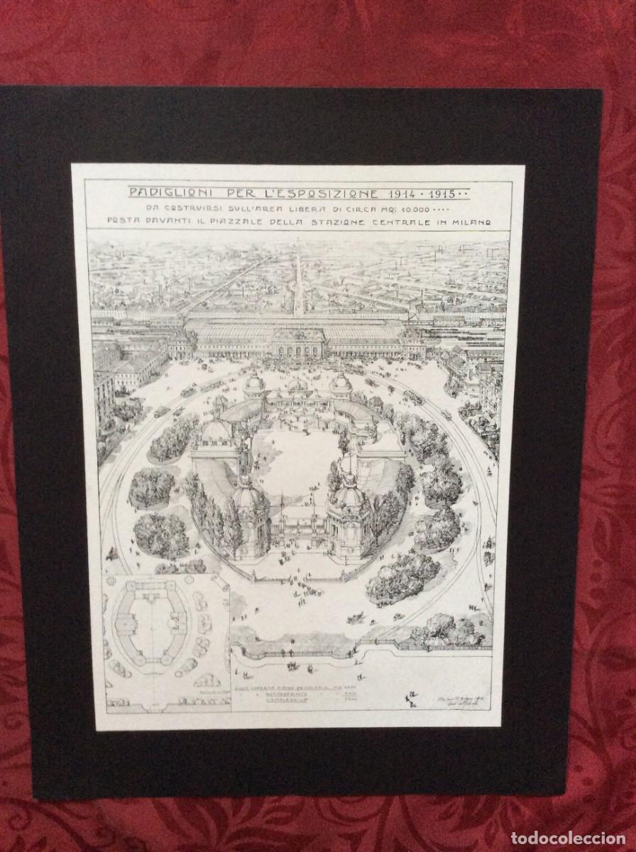 Arte: Progetto per padiglioni per L&acute;esposizione 1914 - 1915 da costruire...L&aacute;mina italiana de 1915