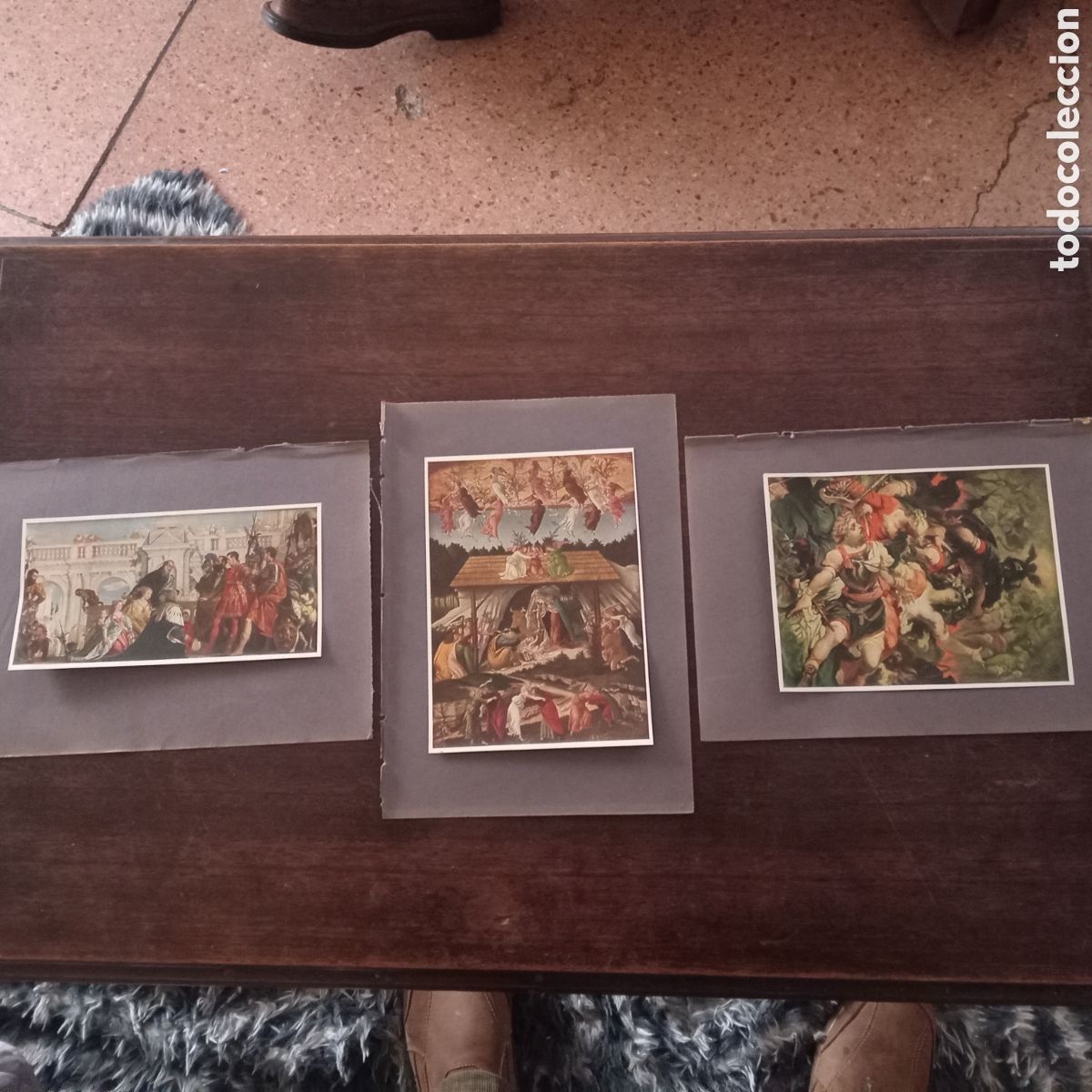 Arte: GRANDES MAESTRO DEL BARROCO 3 LAMINAS,ANTIGUAS CON 110 A&Ntilde;OS,DE EDITADAS