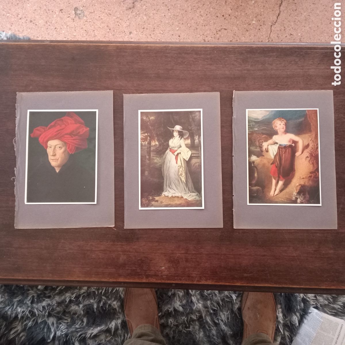 Arte: 3 LAMINAS CLASICAS TEMATICA RETRATO Y FIGURA,HUMANA