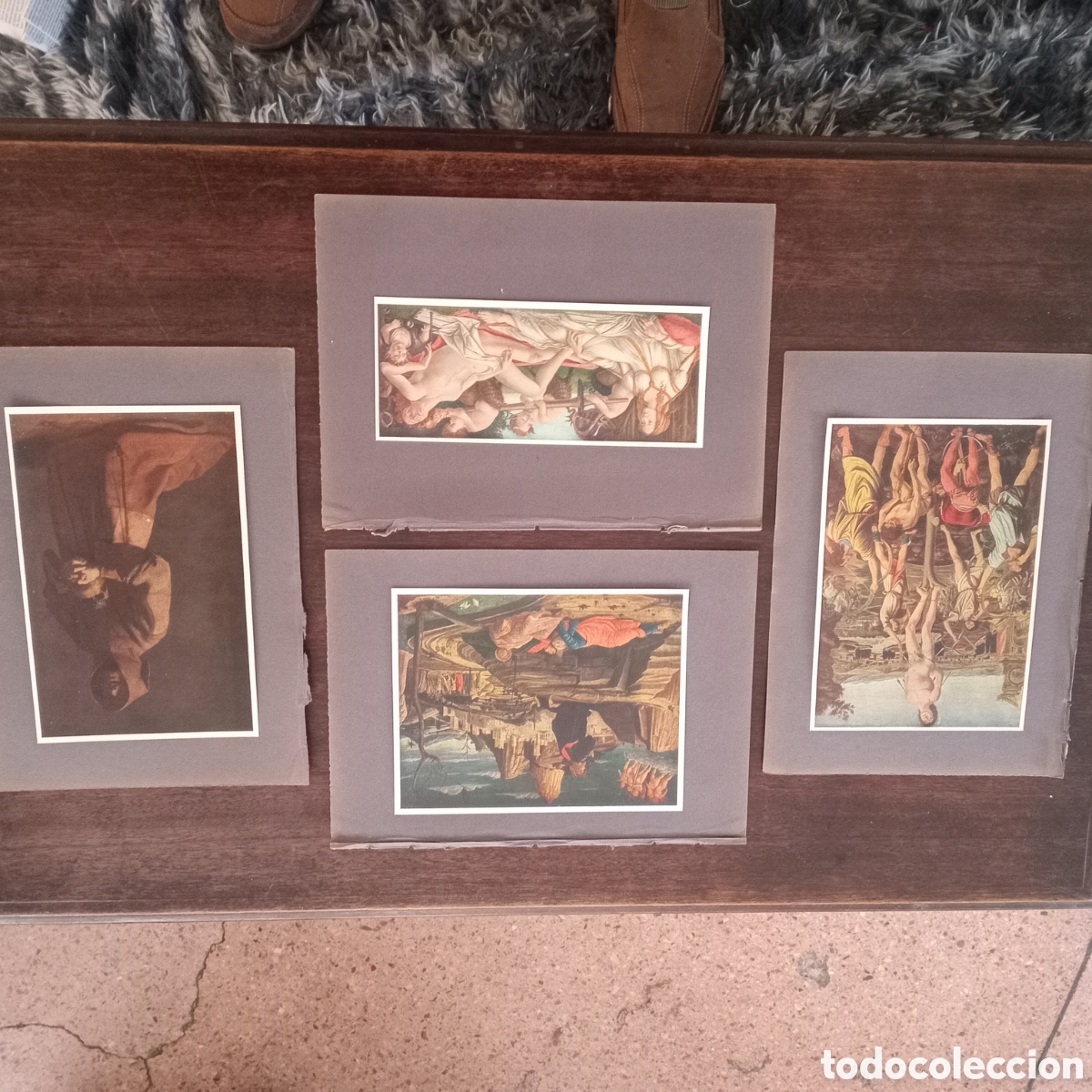 Arte: SET DE 4 LAMINAS DE PINTURA CLASICA PARA,ENMARCAR -DECORACION