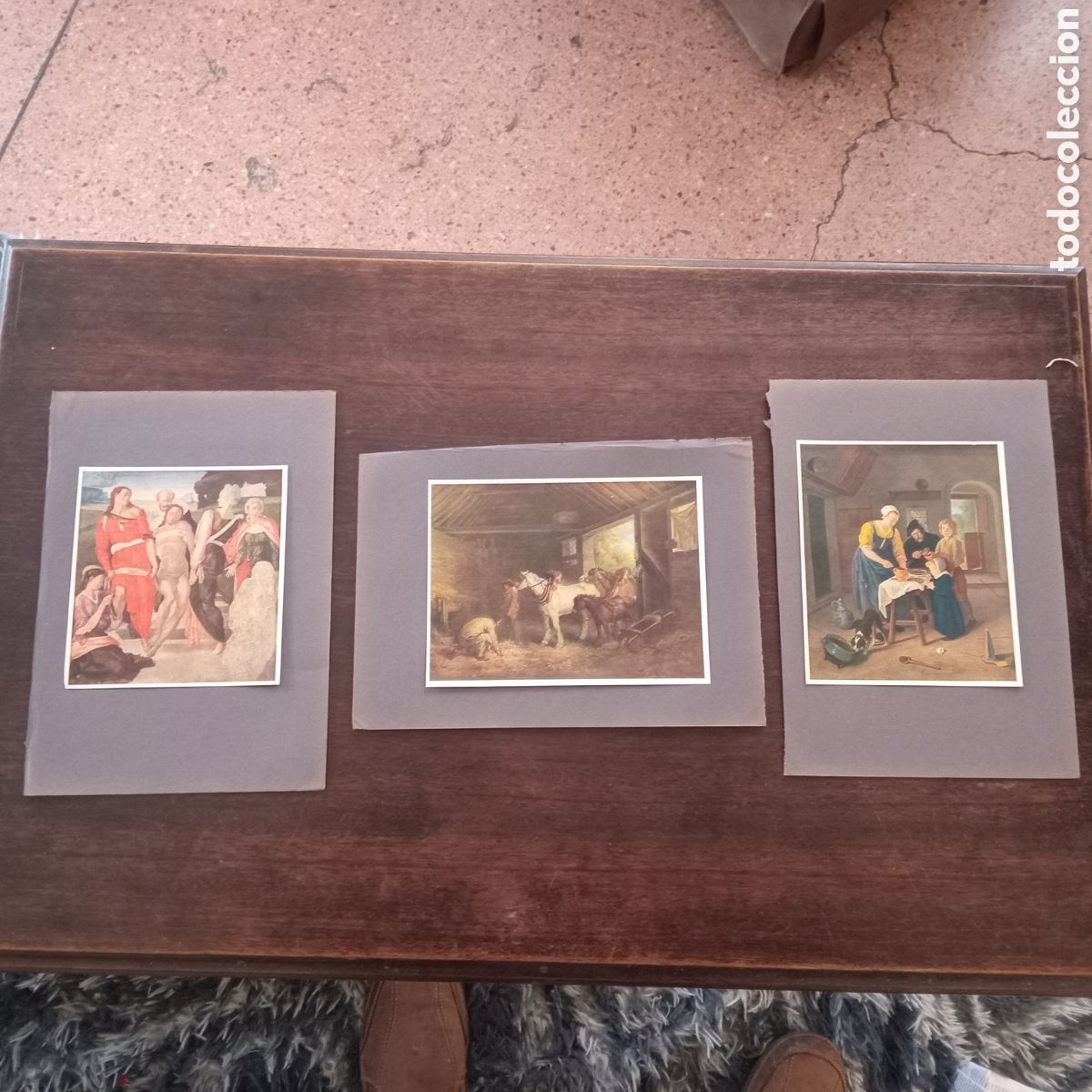 Arte: 3 LAMINAS PUBLICADAS EN 1905 TOMO DE LA GALERIA NACIONAL DE LONDRES