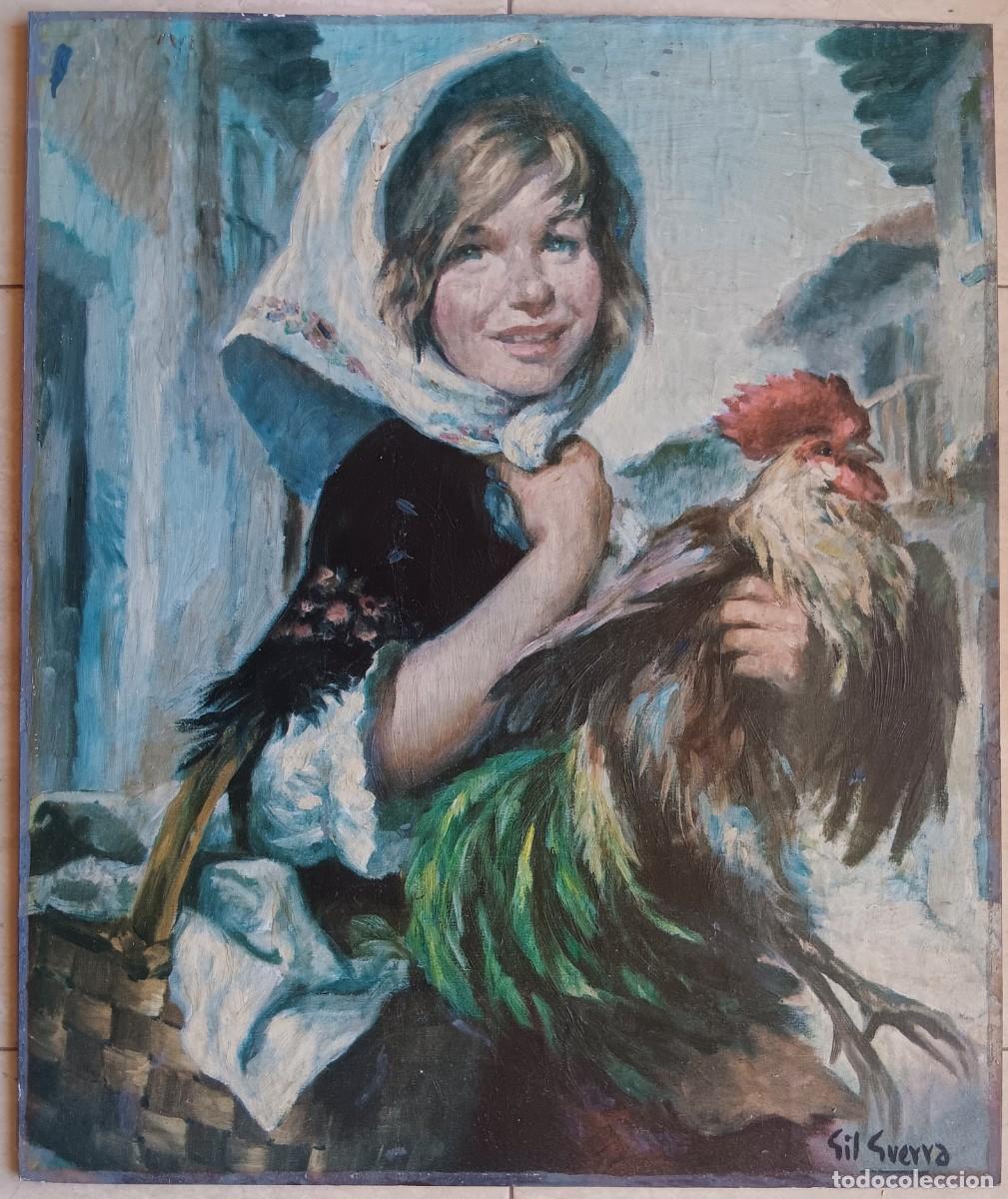 Arte: ENRIQUE GIL GUERRA. L&Aacute;MINA BARNIZADA CON ASPECTO DE &Oacute;LEO. MONTADA SOBRE TABLA Y MEDIDAS 61 X 51.