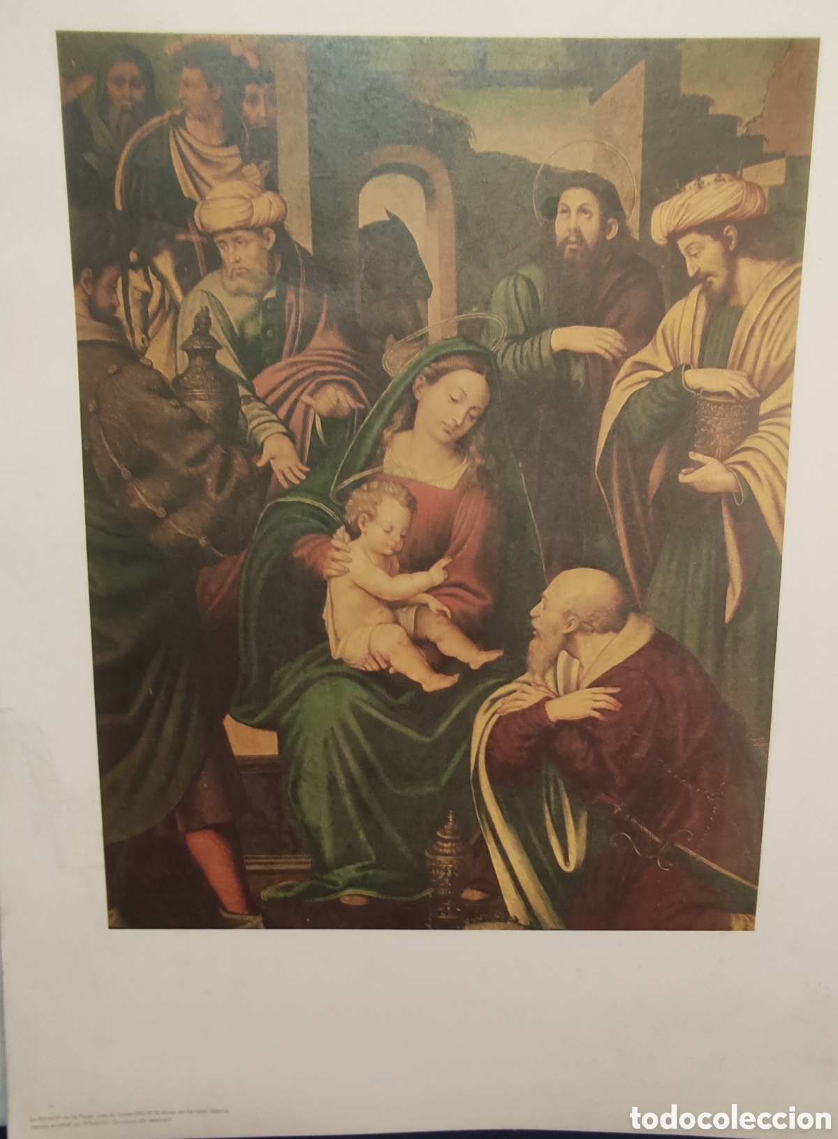 Arte: Lamina , La adoraci&oacute;n de los reyes