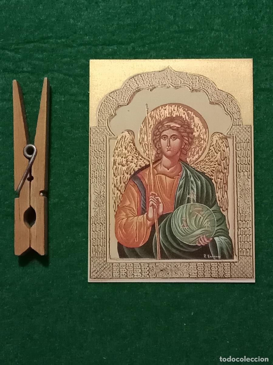Arte: Peque&ntilde;a L&aacute;mina - San Miguel Arc&aacute;ngel - Museo Bizantino - Atenas - Imprimida en 1991