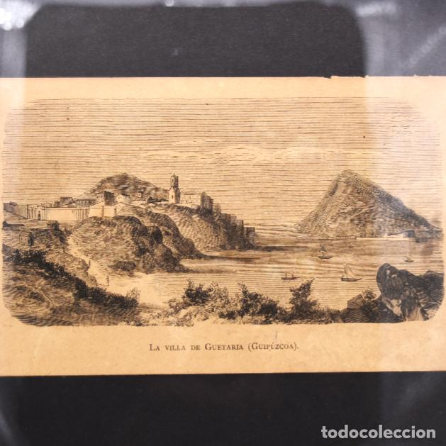 Arte: Cuadro - L&aacute;mina - La villa de Guetaria
