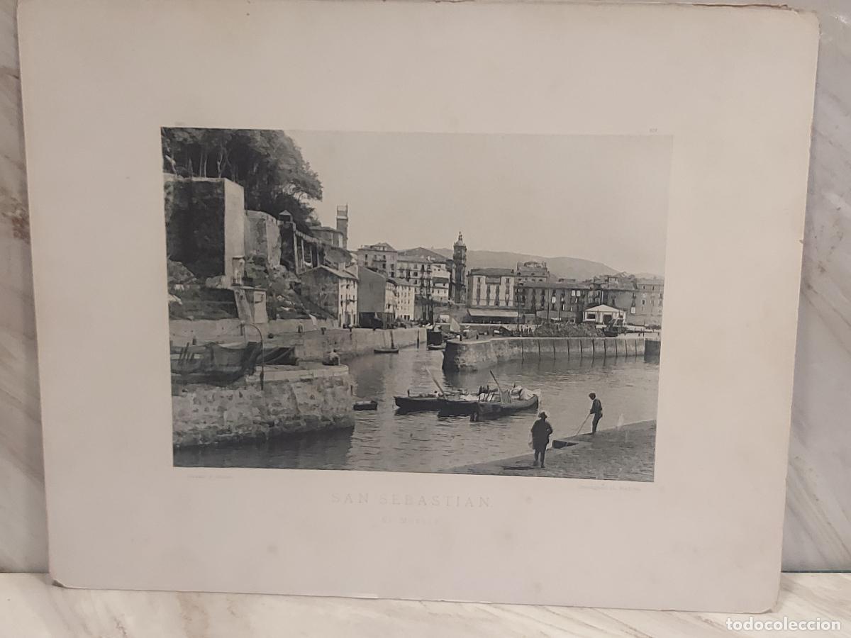 Arte: A&Ntilde;O 1891 | SAN SEBASTI&Aacute;N &ndash; EL MUELLE | ESPA&Ntilde;A ILUSTRADA N.&ordm; 207 | HAUSER Y MENET | FOTOTIPIA