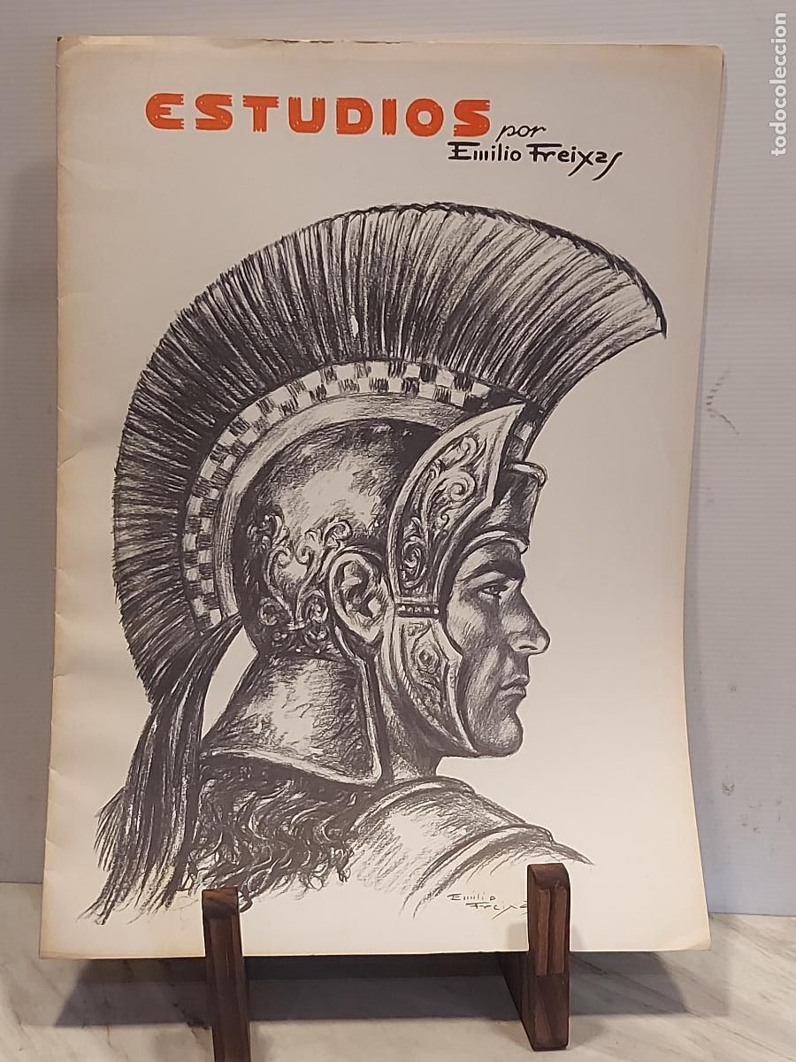 Arte: EMILIO FREIXAS / ESTUDIOS N.&ordm; 1 - CABEZAS DE GUERREROS / 8 L&Aacute;MINAS 27X38 / A&Ntilde;O 1973