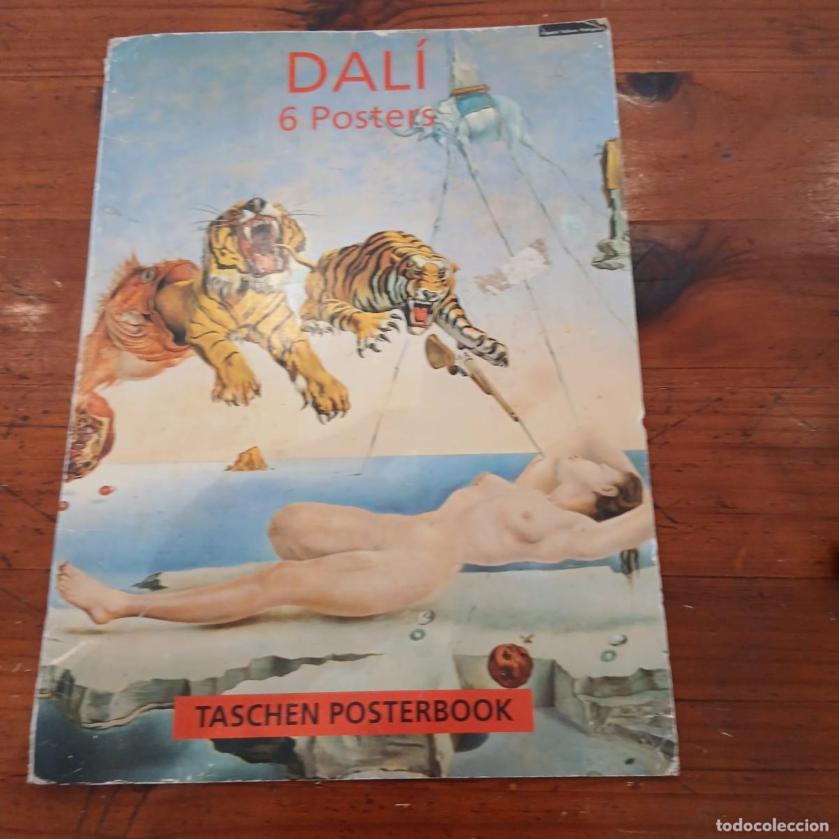 Arte: Carpeta vintage para 6 posters de dali vacia