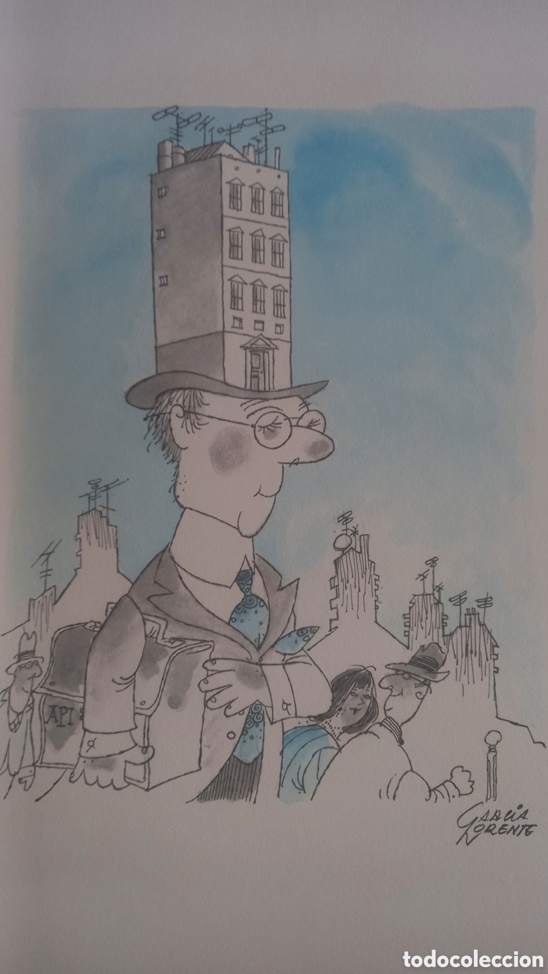 Arte: GARCIA LORENTE. Dibujo o l&aacute;mina de tirada limitada. 42x 32 ctms.