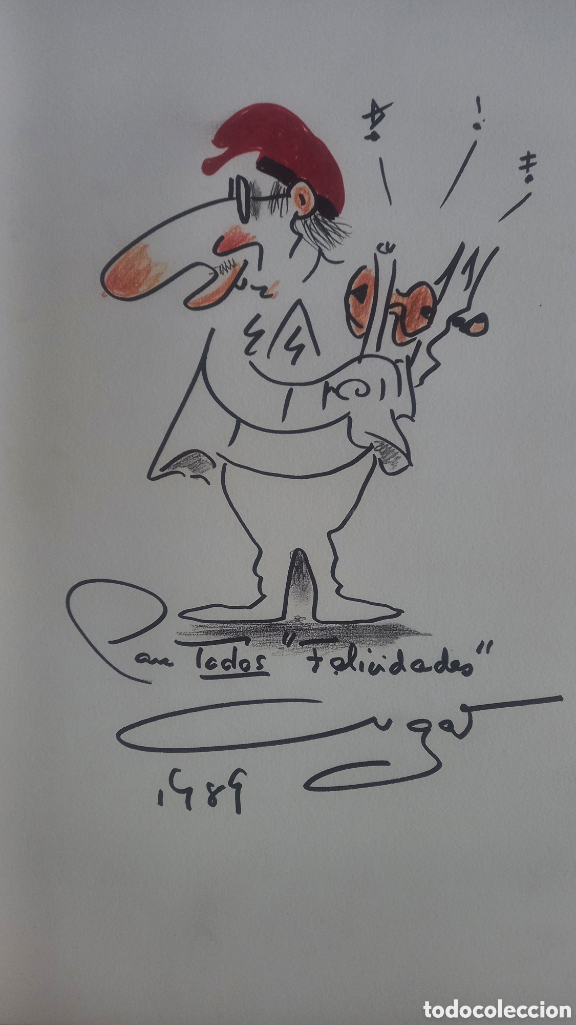 Arte: XAVIER CUGAT. Dibujo o l&aacute;mina de tirada limitada. 42x 32 ctms.