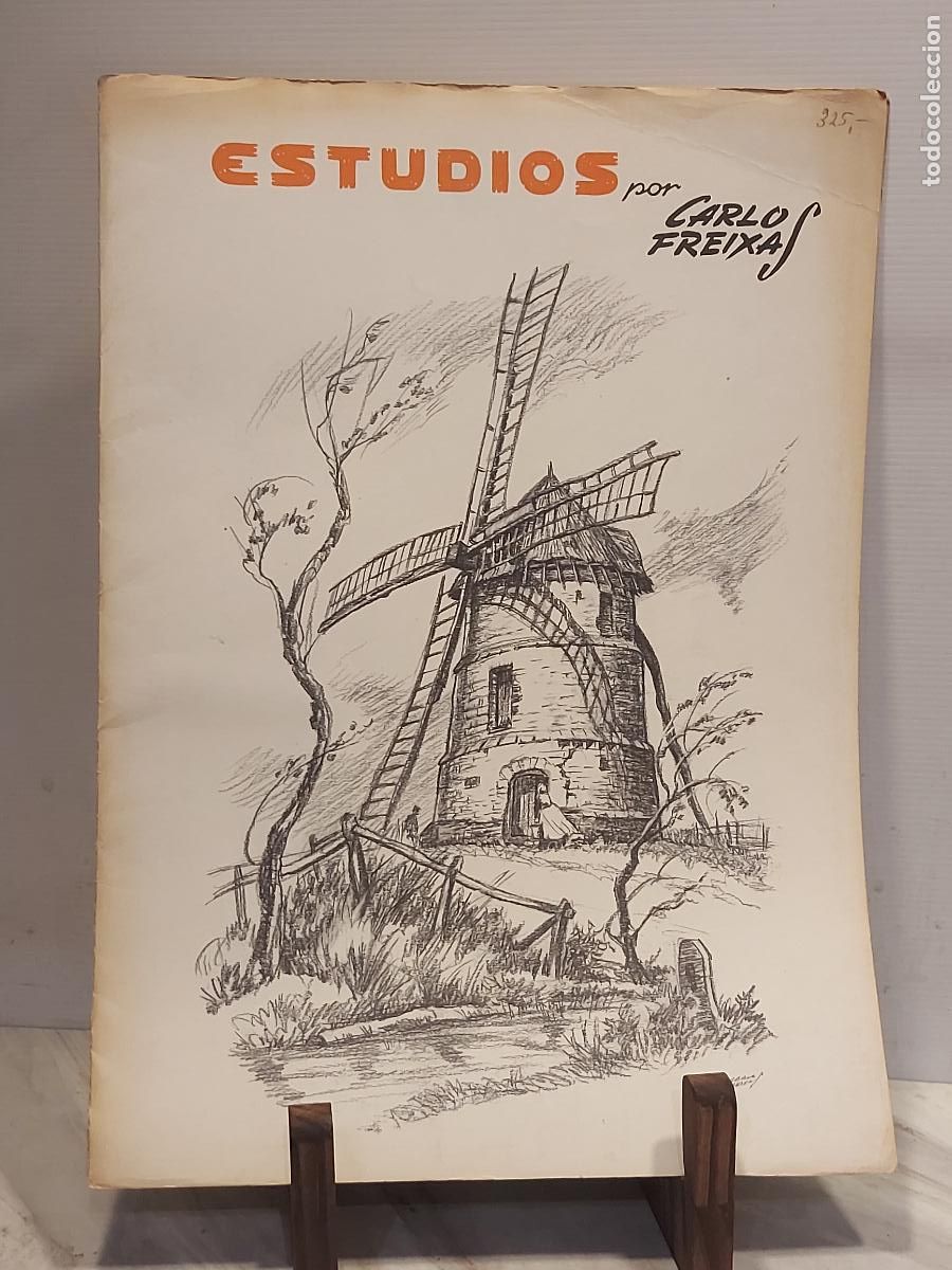 Arte: ESTUDIOS N.&ordm; 26 | MOLINOS DE VIENTO | CARLOS FREIXAS | 1985 | 8 L&Aacute;MINAS | 27 x 38 CM