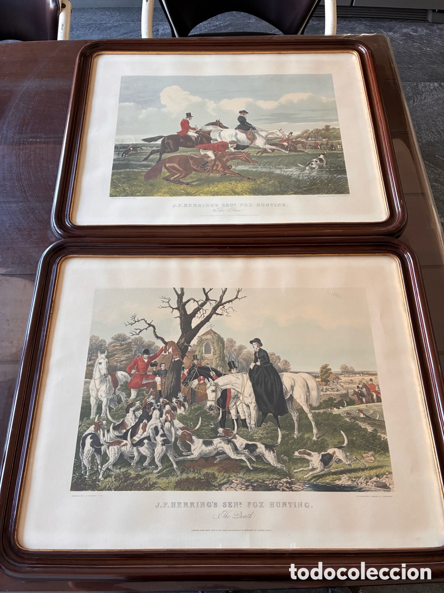 Arte: Laminas John Frederick Herring Sr. &ldquo;the death&rdquo; and &ldquo;the run&rdquo;