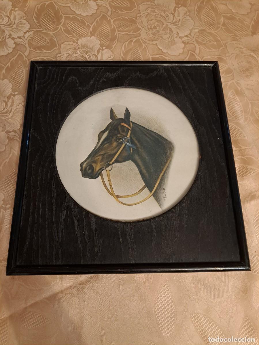 Art: Cuadro, lamina cabeza de caballo, Von- H