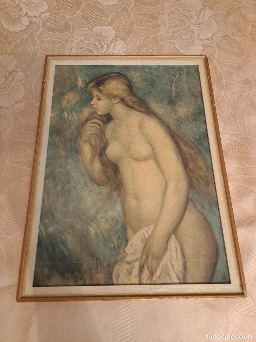 Arte: Lamina Ba&ntilde;ista de pie, de Renoir, enmarcado.