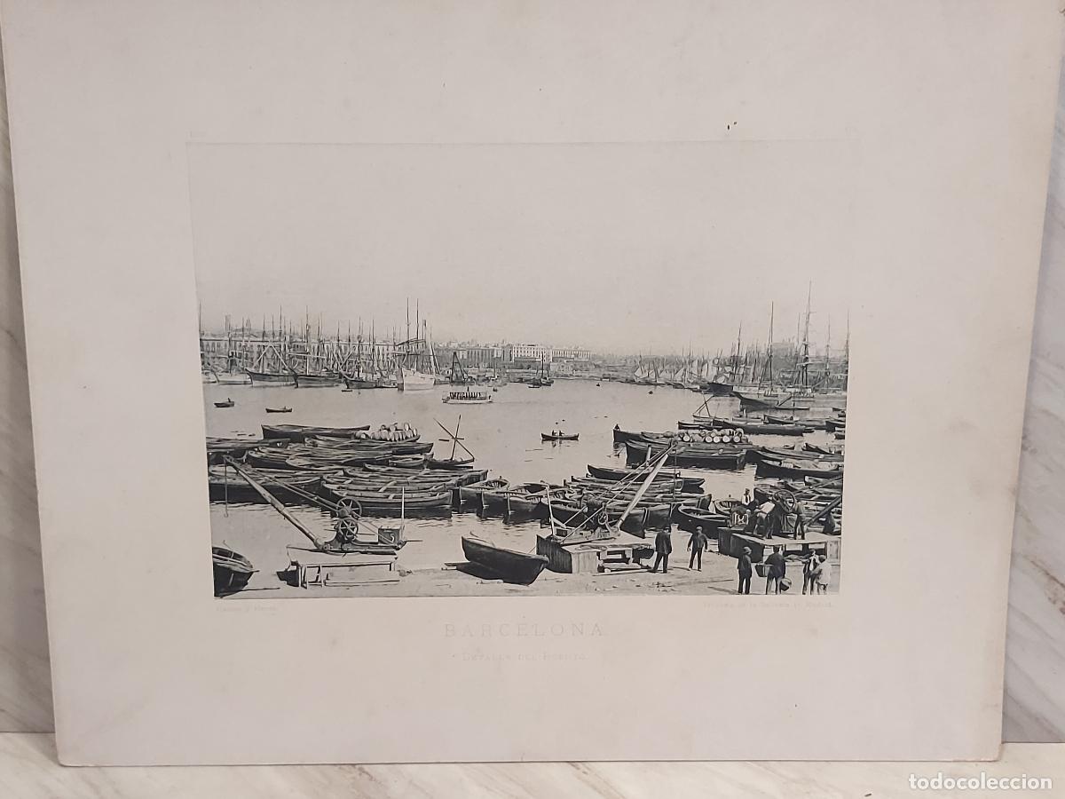 Arte: 1892 | BARCELONA | DETALLE DEL PUERTO | L&Aacute;MINA N.&ordm; 272 | HAUSER Y MENET