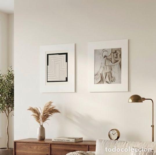 Arte: L&aacute;minas Oficiales / Litograf&iacute;as Offset Pablo Picasso (&rdquo;La Nageuse&rdquo;) y Frank Stella - Con Paspart&uacute;