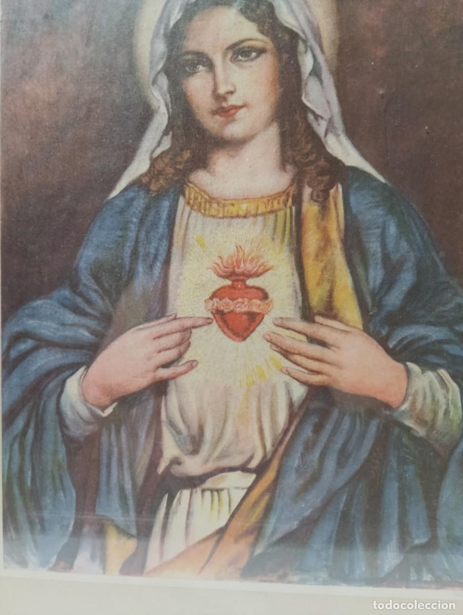 Arte: SAGRADO CORAZ&Oacute;N DE MAR&Iacute;A-L&Aacute;MINA. - Foto 2
