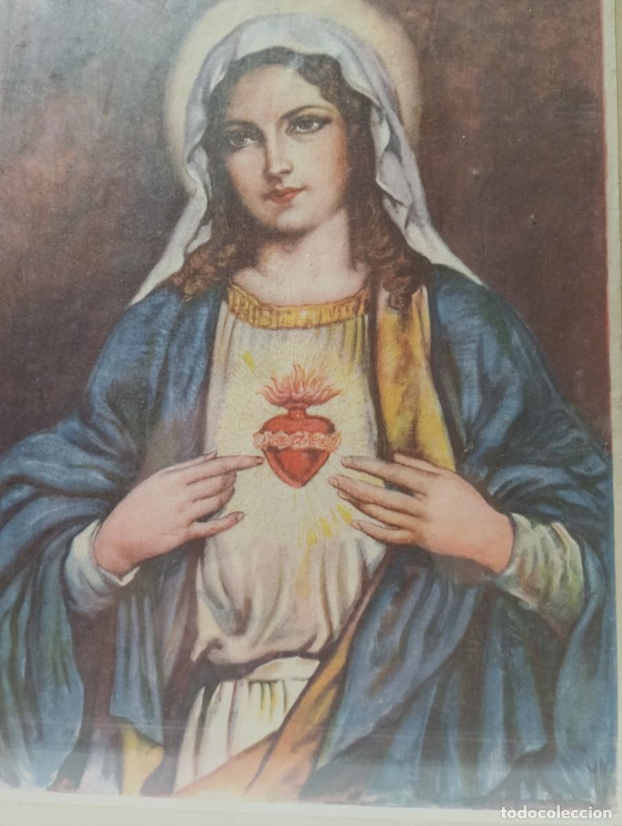Arte: SAGRADO CORAZ&Oacute;N DE MAR&Iacute;A-L&Aacute;MINA. - Foto 3