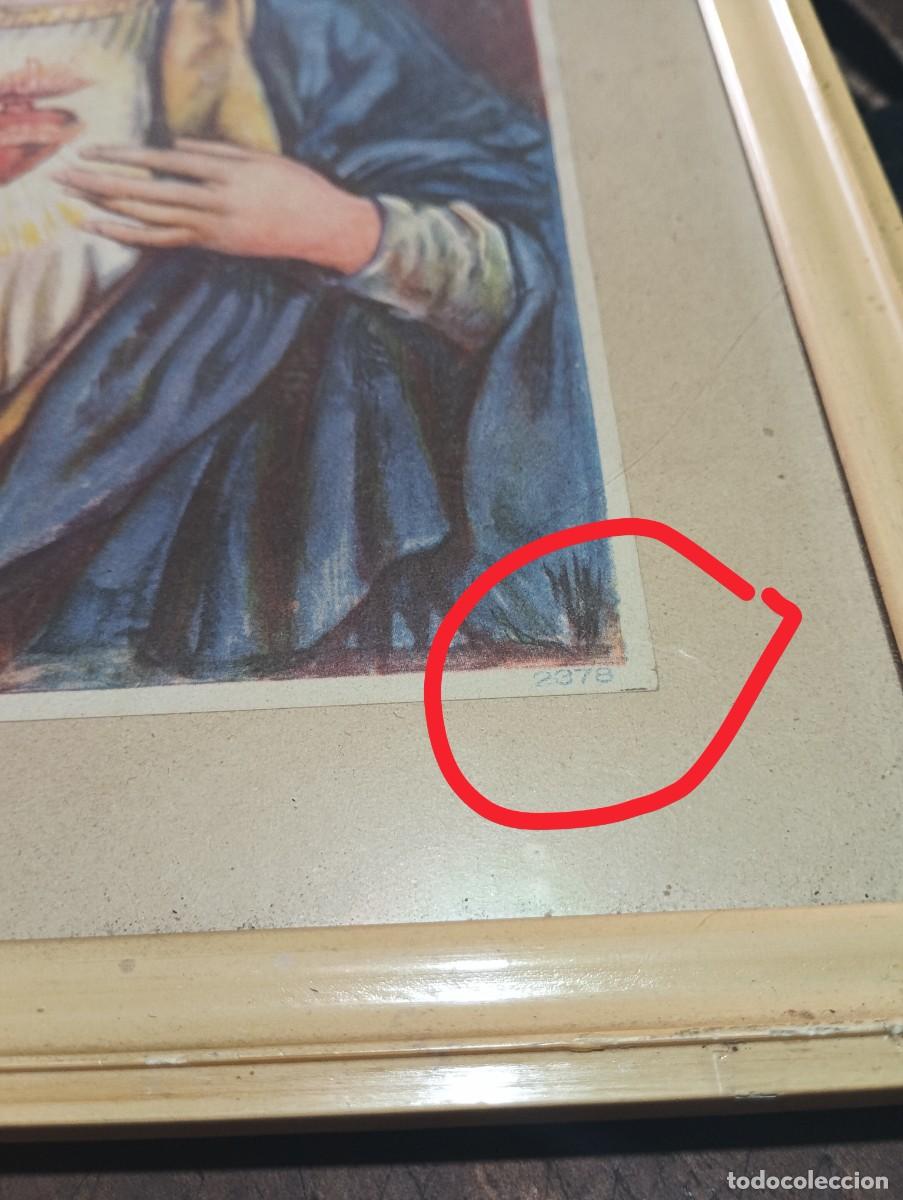 Arte: SAGRADO CORAZ&Oacute;N DE MAR&Iacute;A-L&Aacute;MINA. - Foto 5