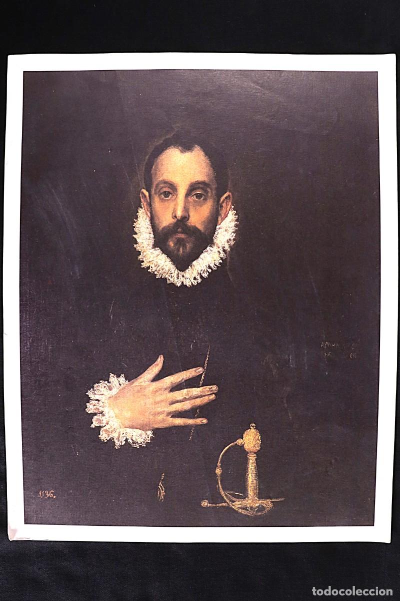 Arte: L&aacute;mina El caballero de la mano en el pecho. El Greco. Print The Gentleman with his Hand on his Ches