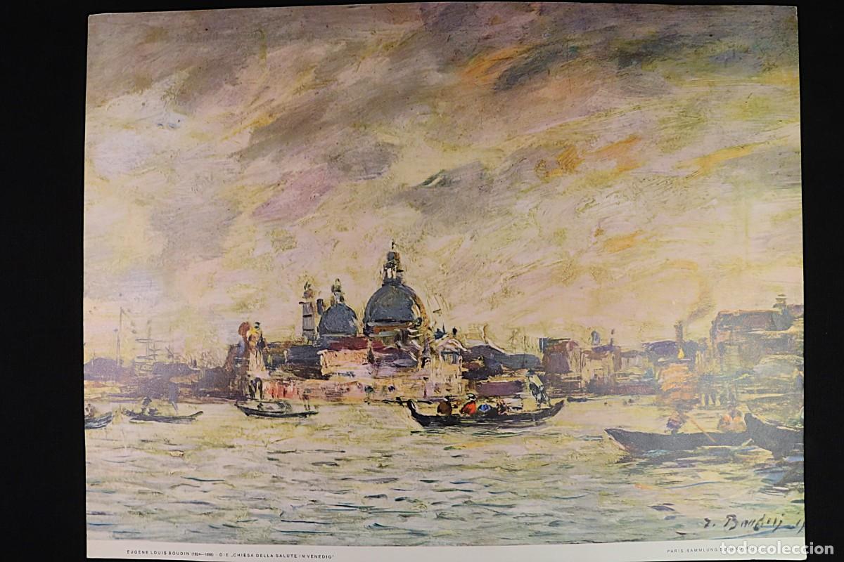 Arte: L&aacute;mina Iglesia Santa Mar&iacute;a de la Salud en Venecia. Image of the Church of Santa Maria della Salute i