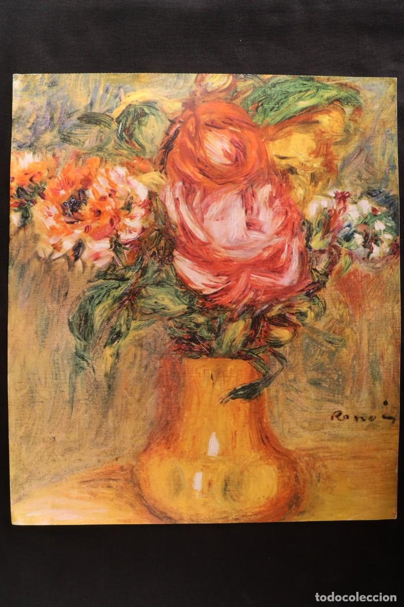 Arte: L&aacute;mina Jarr&oacute;n con flores. Renoir. Print Vase with Flowers. Renoir.