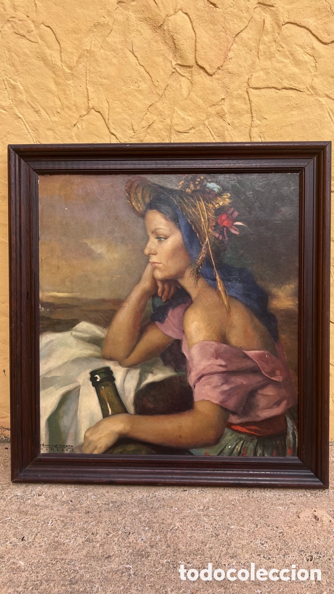 Arte: ANTIGUO CUADRO LAMINA FRANCISCO RIVERA