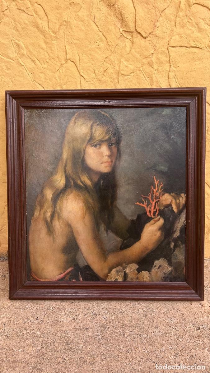 Arte: ANTIGUO CUADRO LAMINA FRANCISCO RIVERA