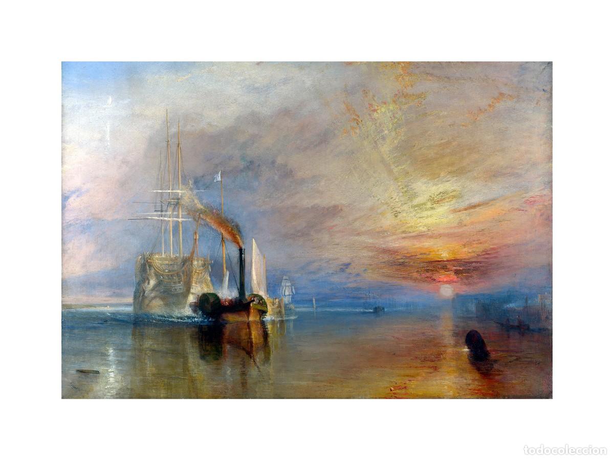 Arte: L&aacute;mina (40 x 30 cm) The Fighting Temeraire Tugged to Her Last Berth de Joseph Mallord William Turner