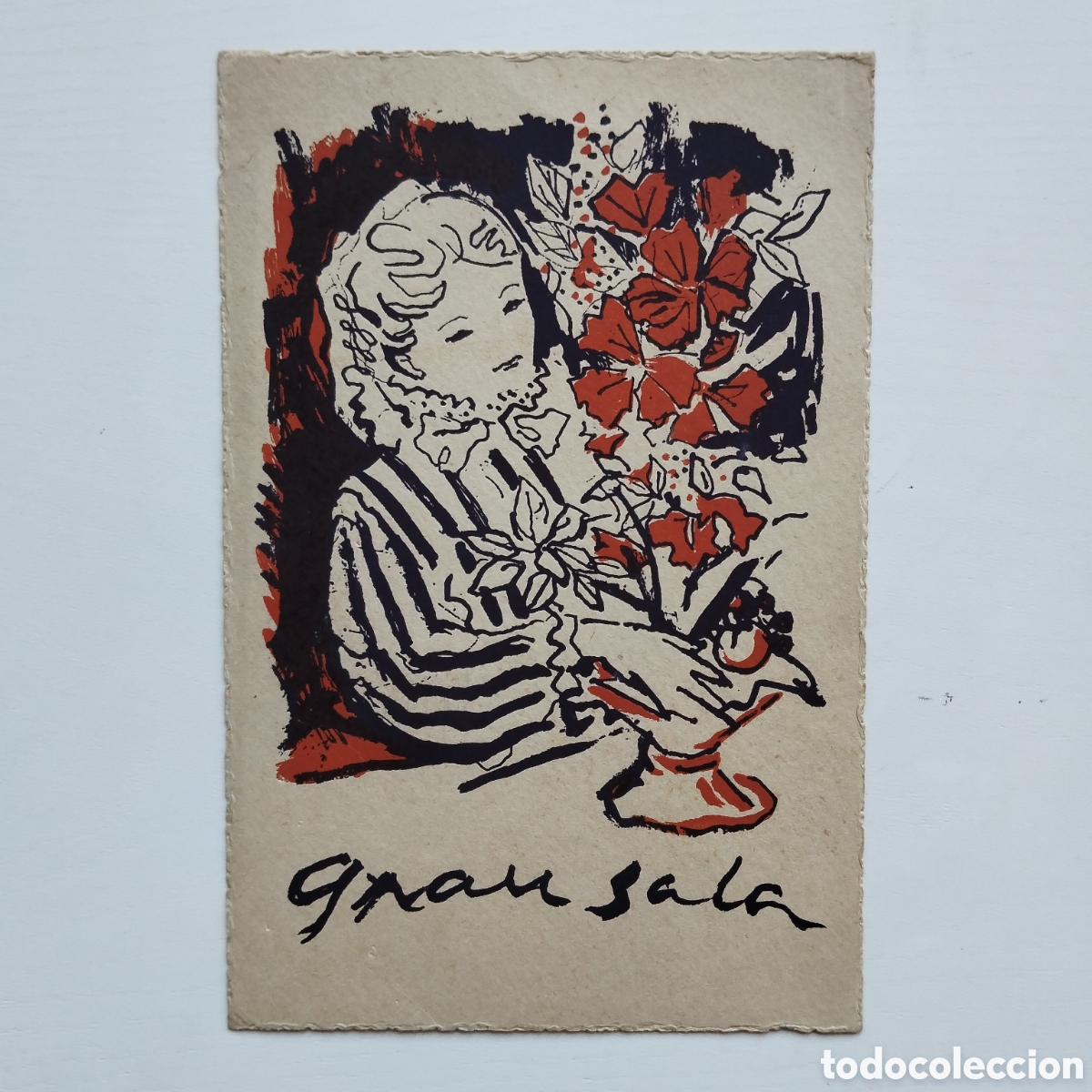Arte: GRAU SALA EXPOSICI&Oacute;N PAR&Iacute;S 1954 SALA ROVIRA BARCELONA L&Aacute;MINA