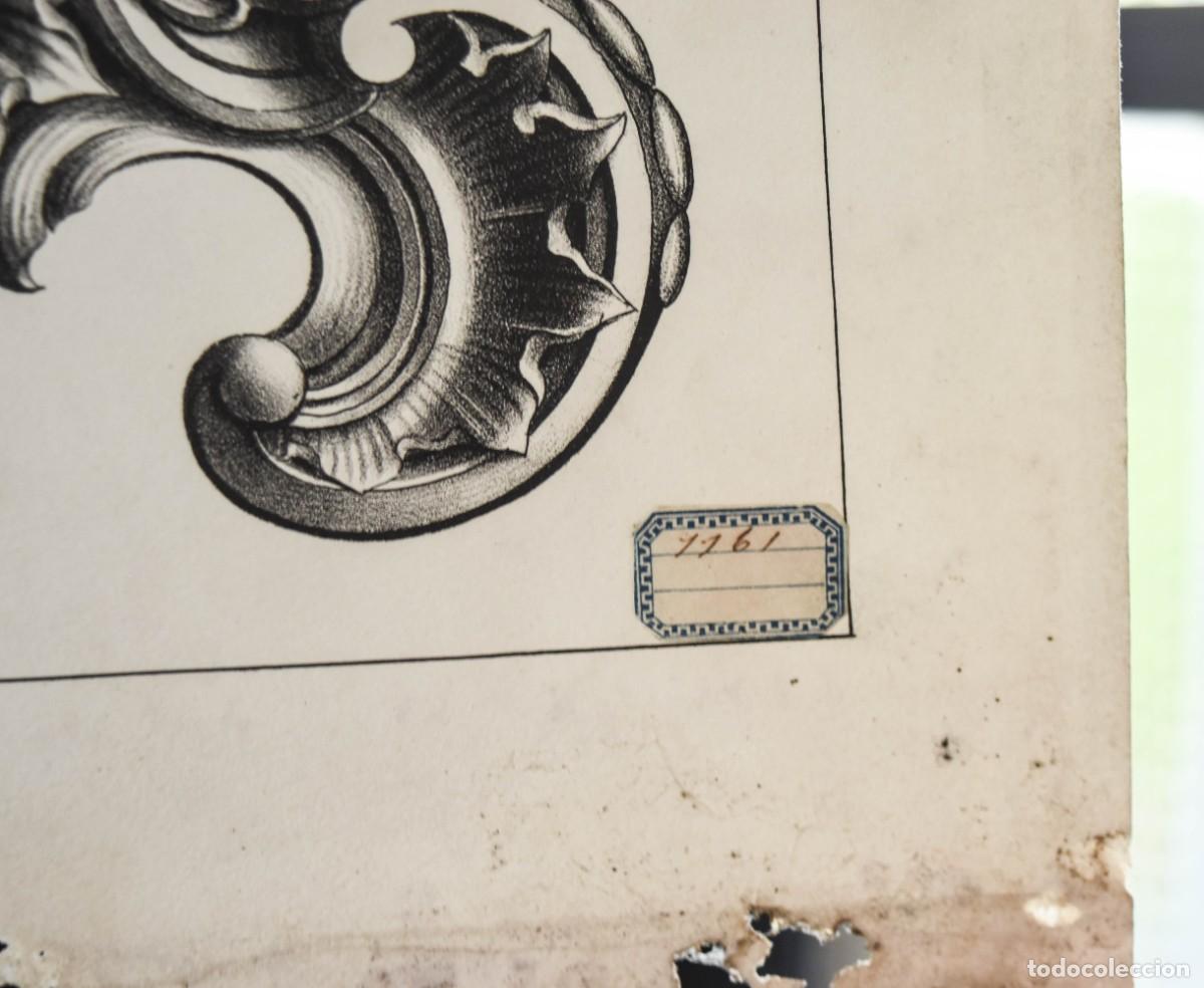 Arte: L&aacute;mina grabada - Reloj franc&eacute;s - Foto 8